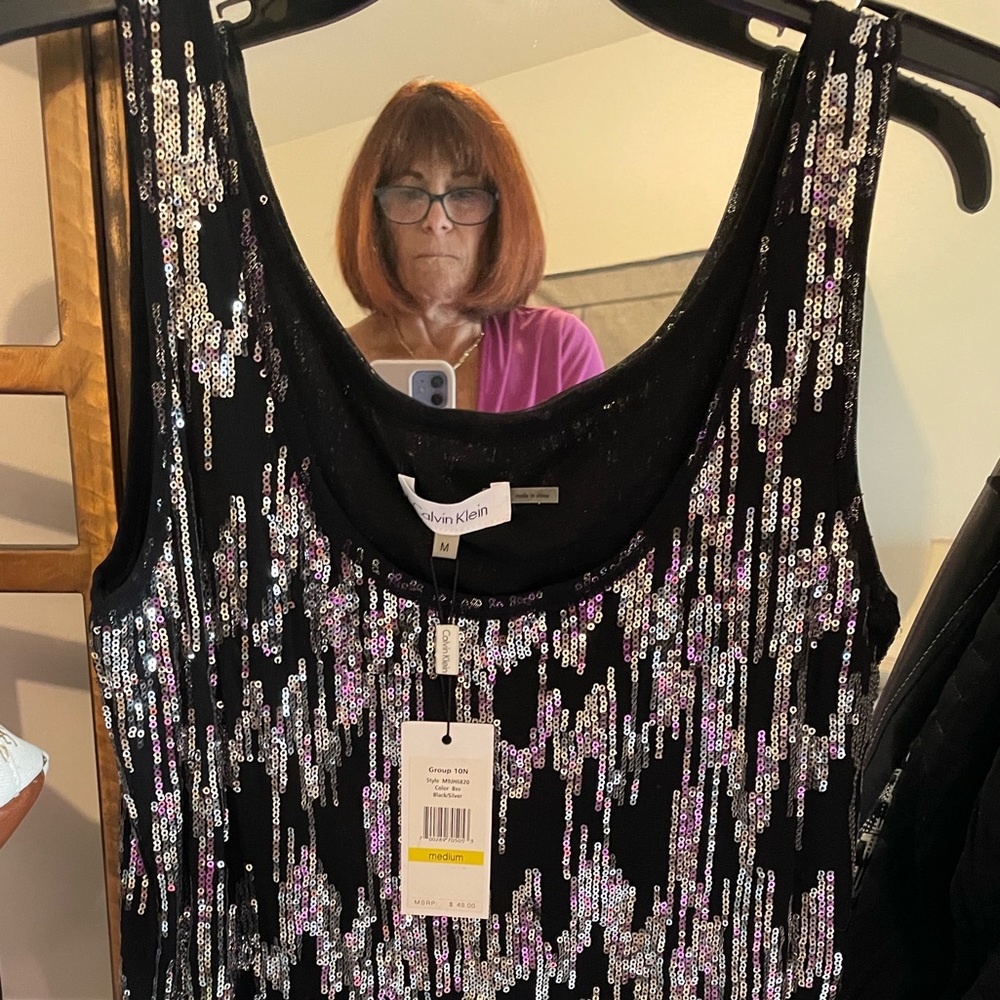 Sequin Tank Top